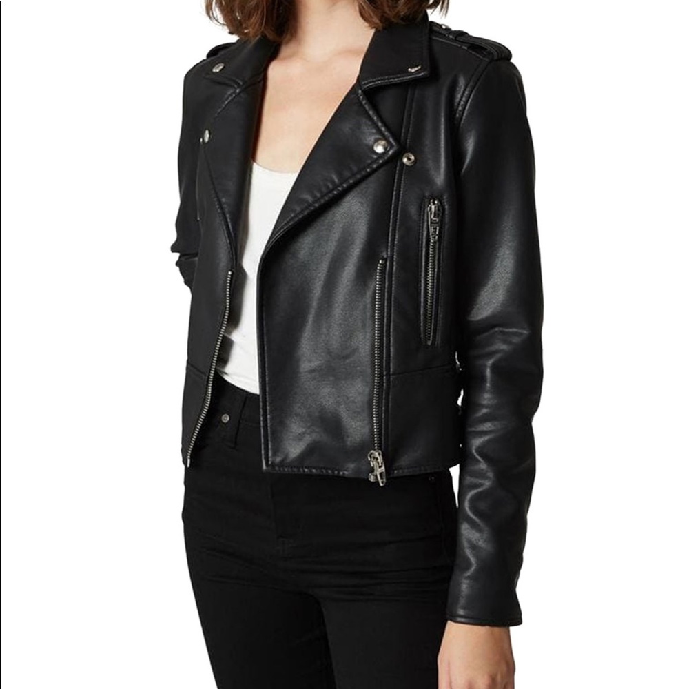 Blank NYC Leather Moto Jacket